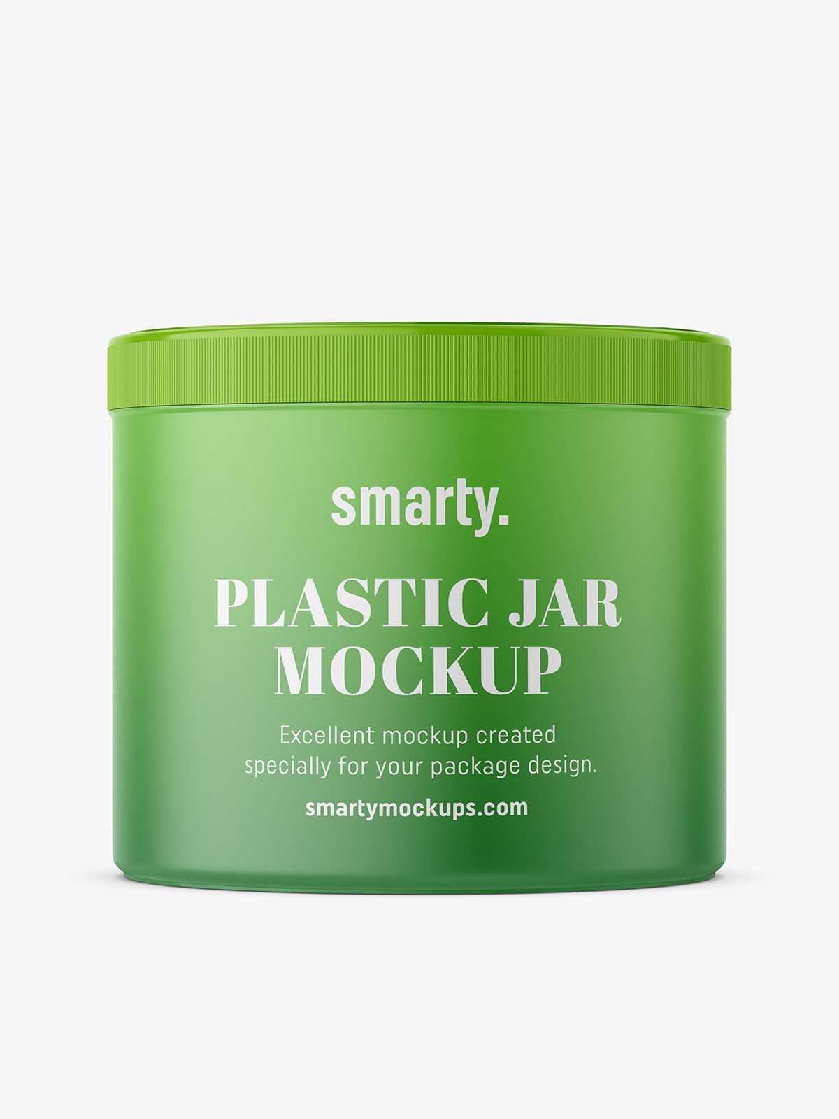 Plastic jar mockup / 500 ml