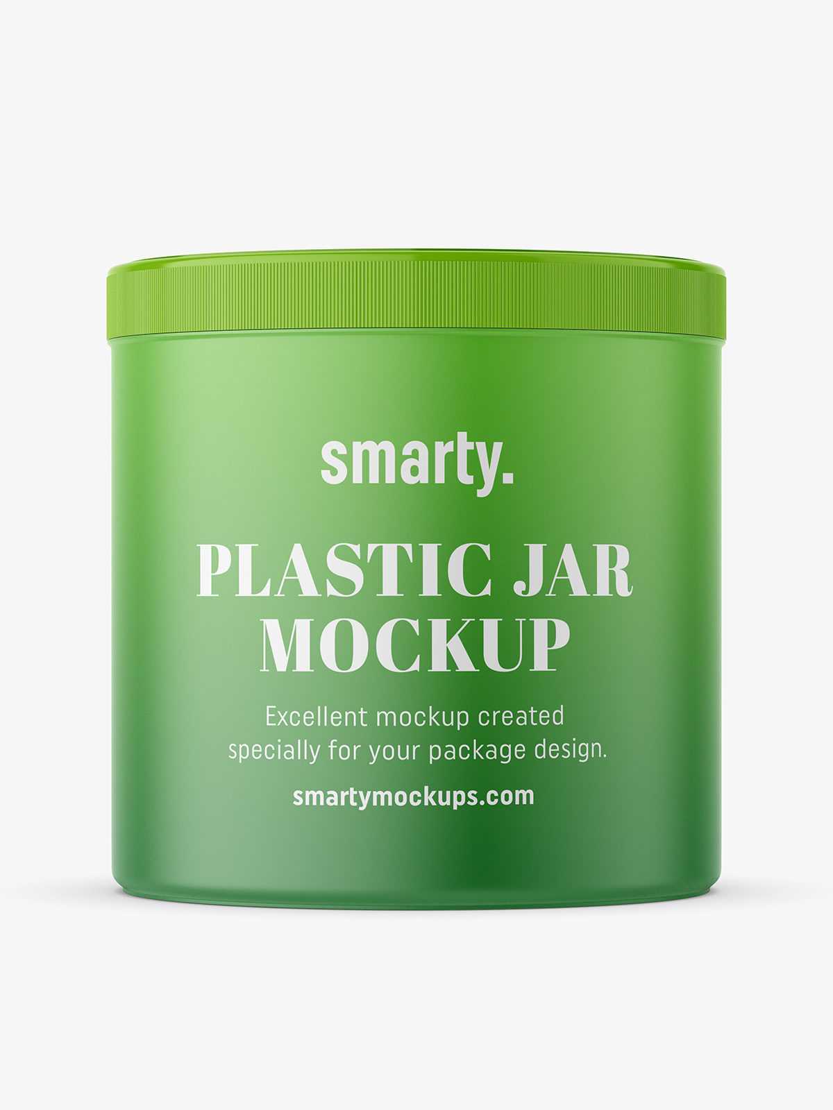 Plastic jar mockup / 650 ml