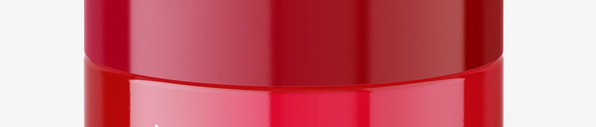 Plastic jar mockup / clear