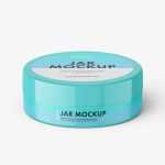 Plastic jar mockup / glossy