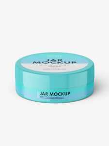 Plastic jar mockup / glossy