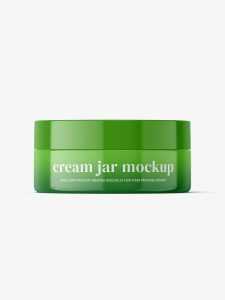 Plastic jar mockup / glossy / 100ml