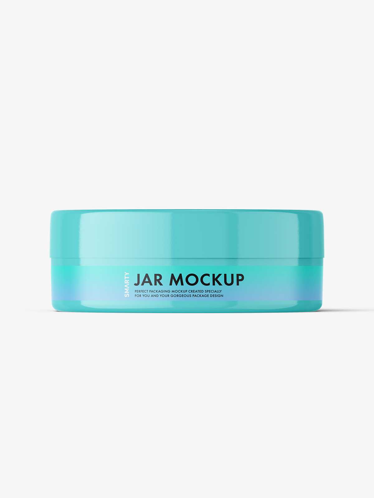Plastic jar mockup / glossy