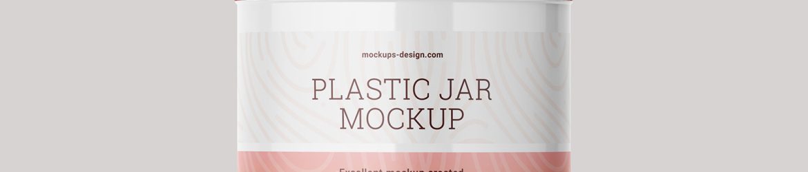 Plastic jar mockup - Instant Download