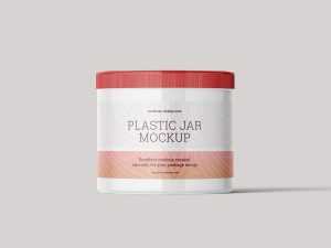 Plastic jar mockup - Instant Download