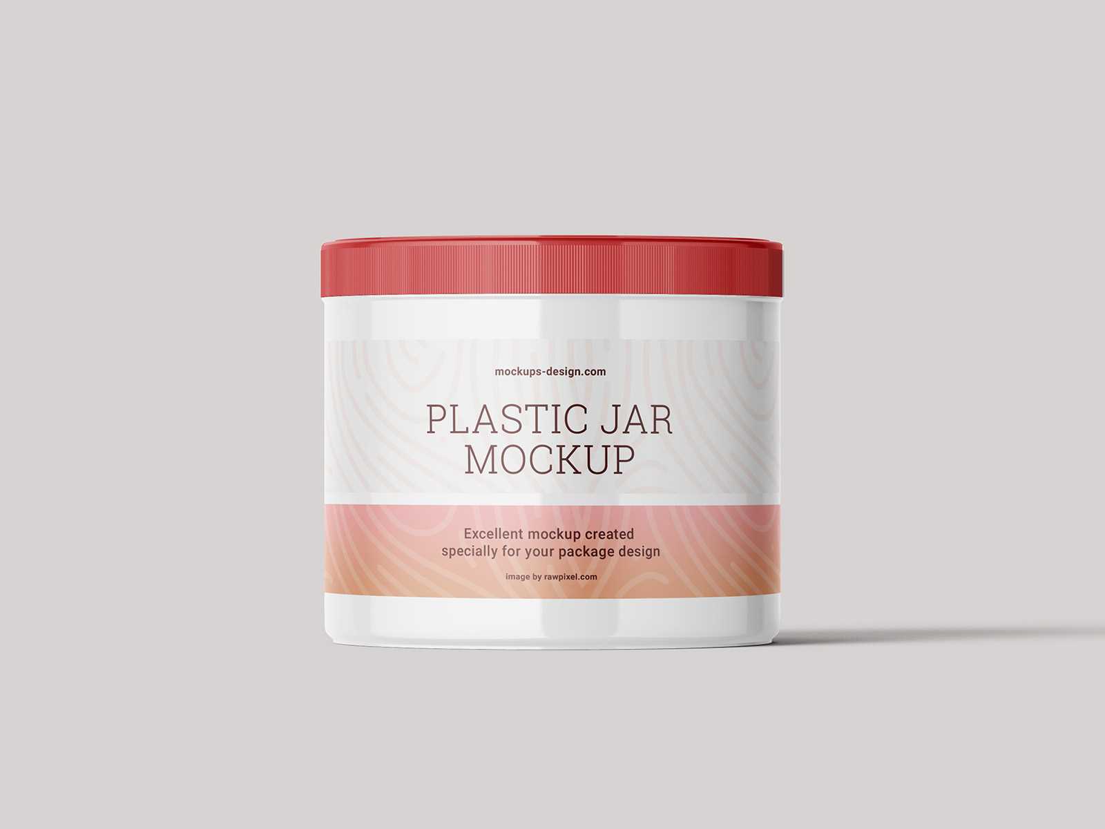Plastic jar mockup - Instant Download