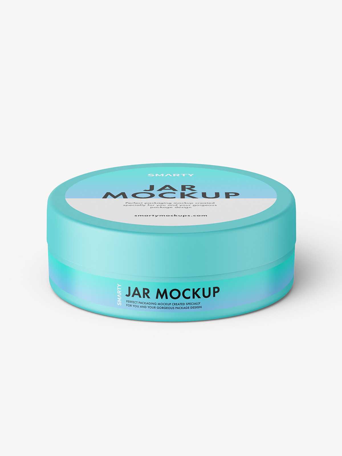 Plastic jar mockup / matt