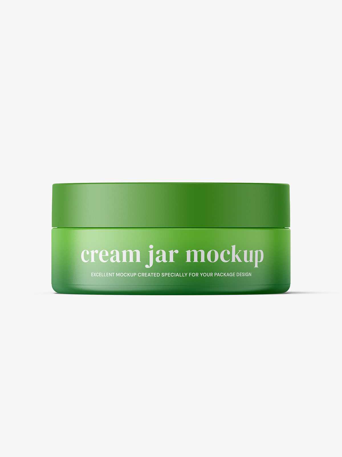 Plastic jar mockup / matt / 100ml