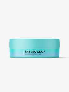 Plastic jar mockup / matt