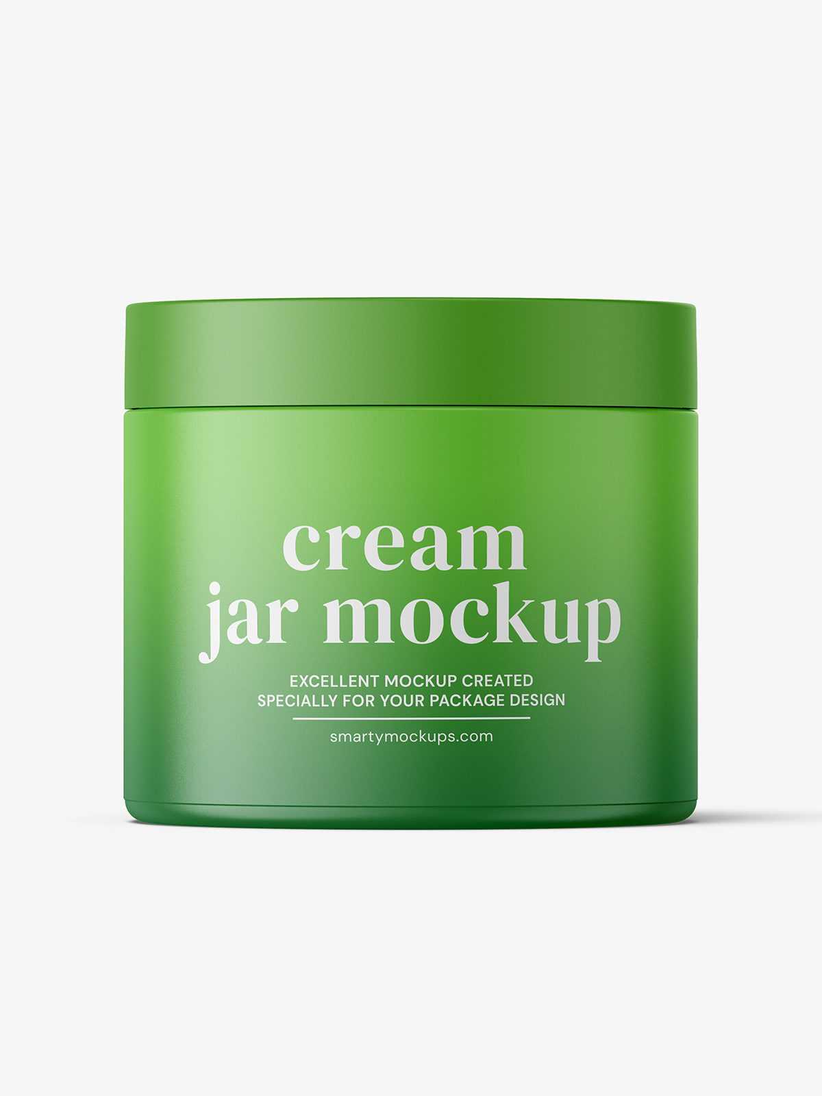 Plastic jar mockup / matt / 500ml