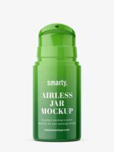 Plastic jar with airless pump