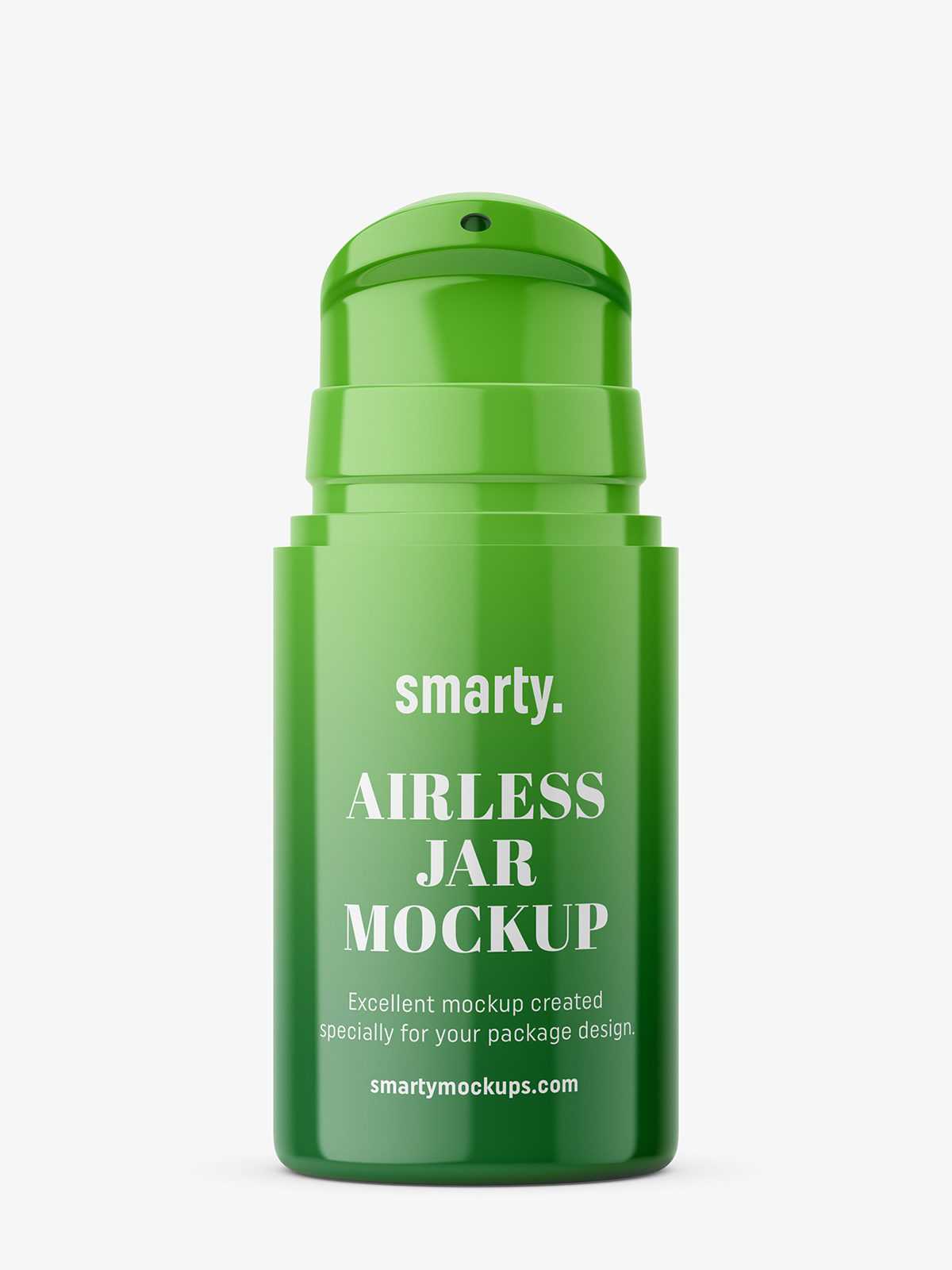 Plastic jar with airless pump