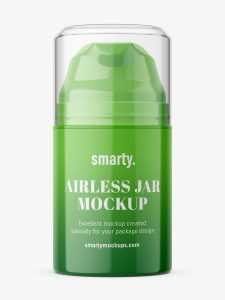 Plastic jar with airless pump