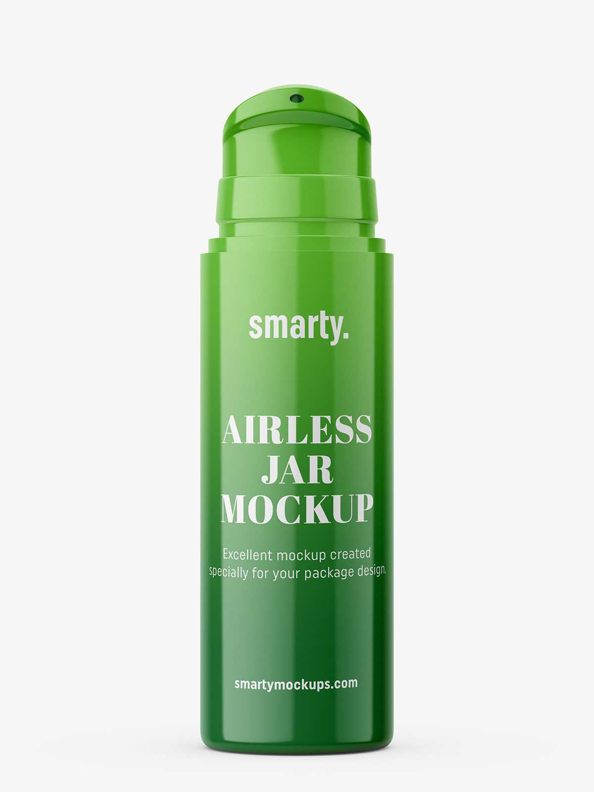 Plastic jar with airless pump