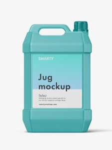 Plastic jug mockup
