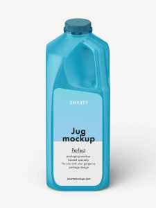 Plastic jug mockup / 64 oz