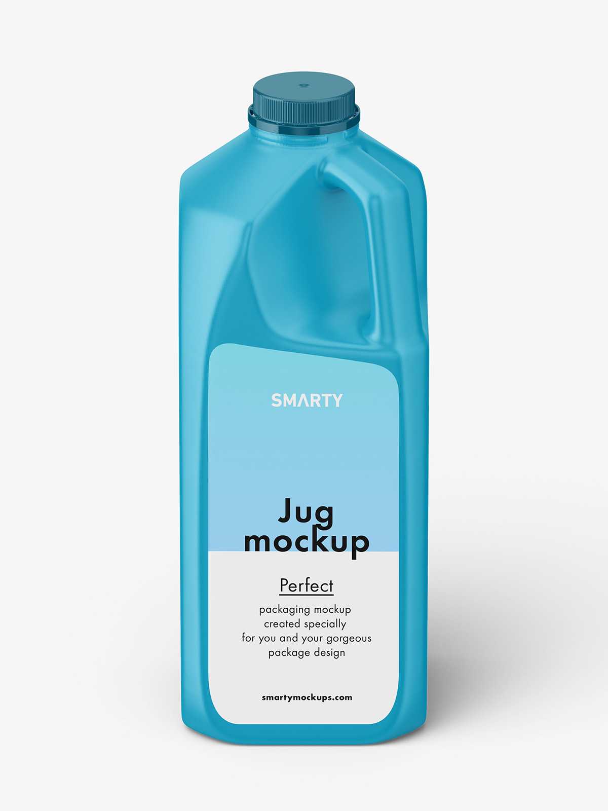 Plastic jug mockup / 64 oz