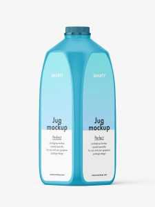 Plastic jug mockup / 64 oz