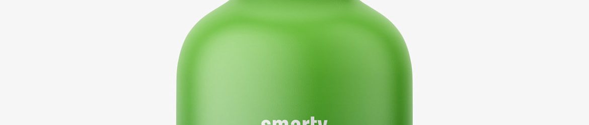 Plastic matt dropper bottle mockup