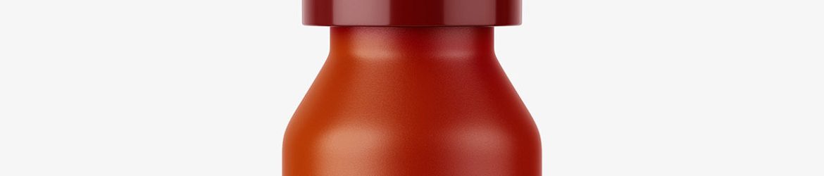 Plastic nasal bottle mockup