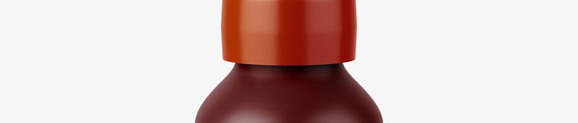 Plastic nasal bottle mockup
