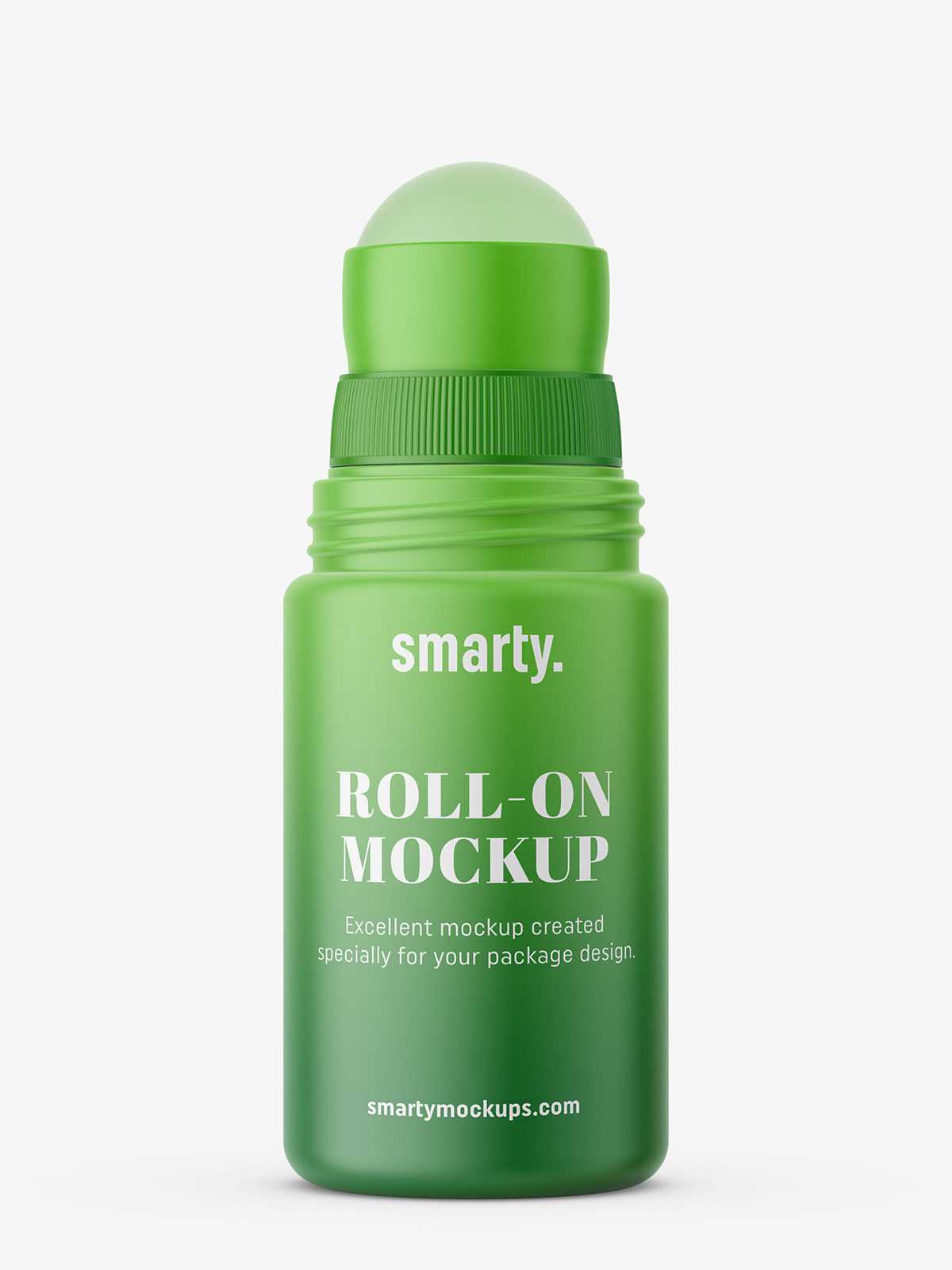 Plastic roll-on mockup / matt