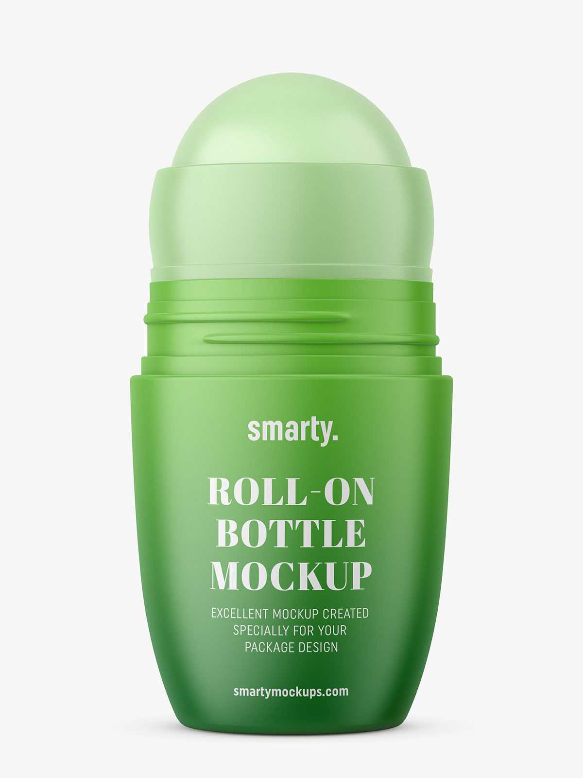 Plastic roll-on mockup / matt