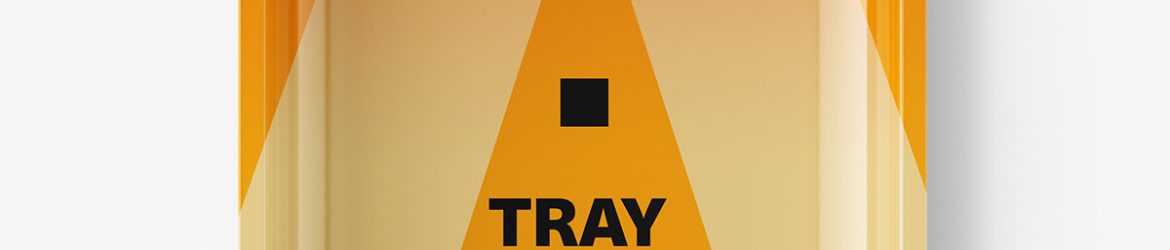 Plastic tray mockup / glossy