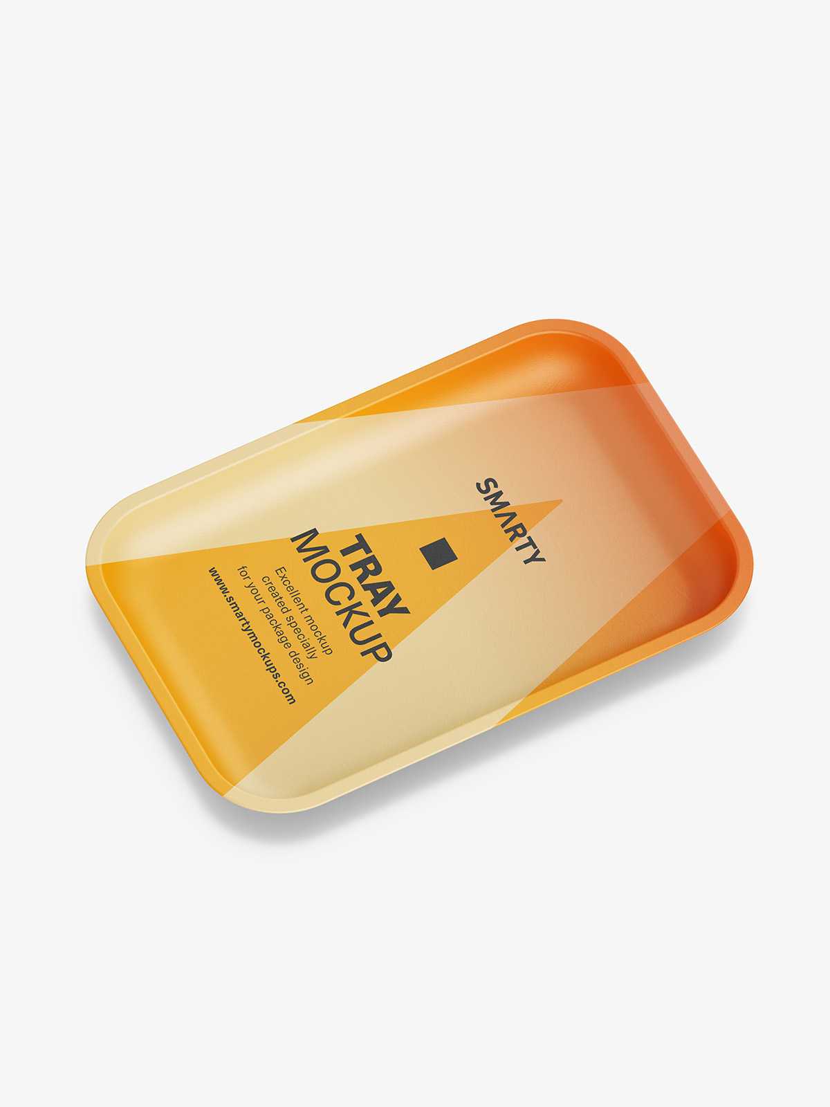Plastic tray mockup / matt