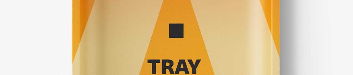 Plastic tray mockup / matt