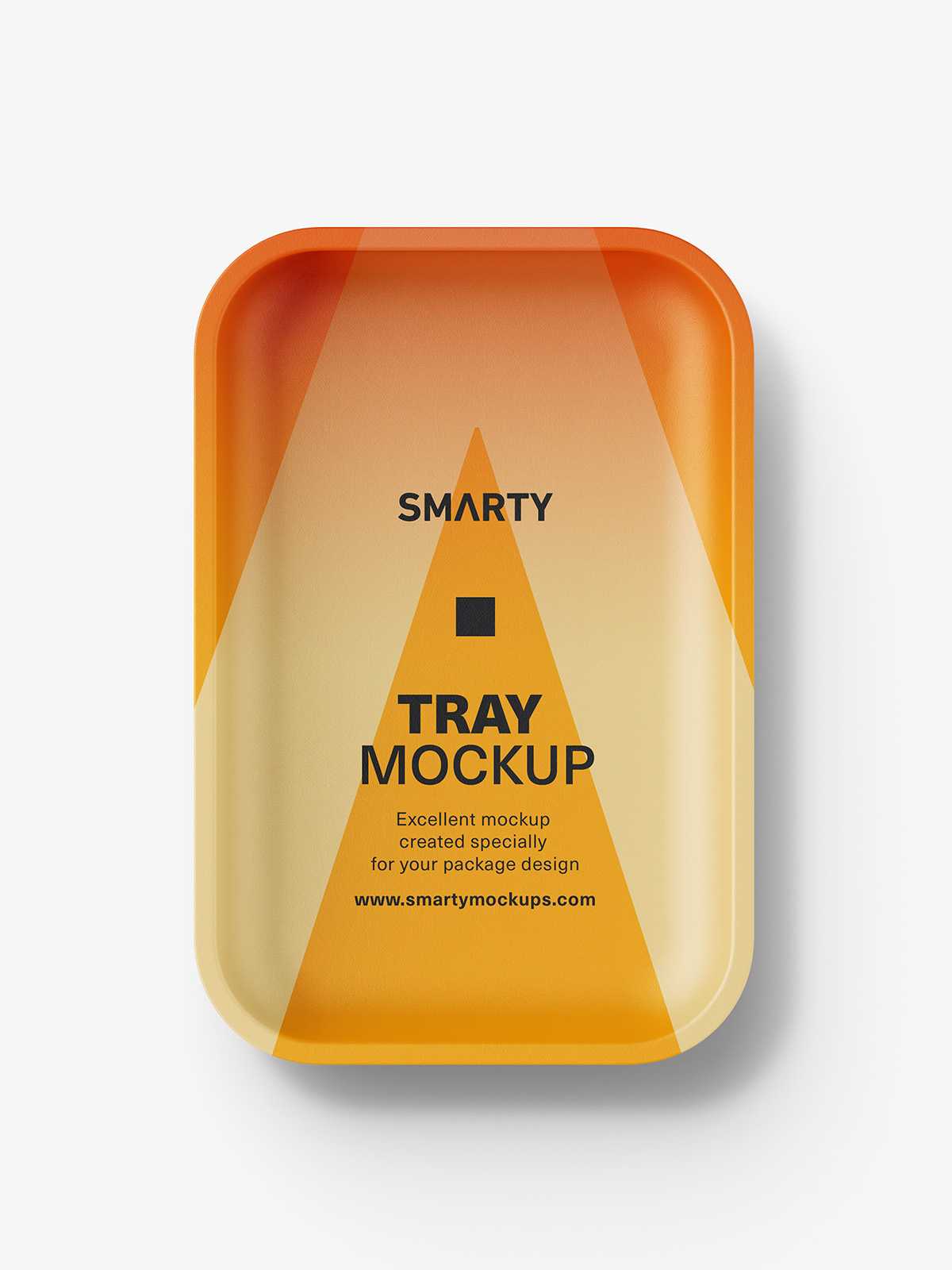 Plastic tray mockup / matt