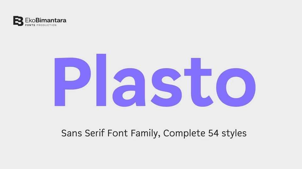 Plasto Font Family › Fontesk
