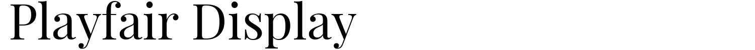 Playfair Display Font