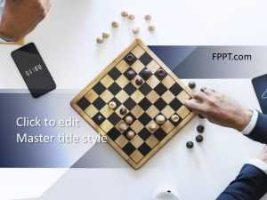 Playing Chess PowerPoint Template