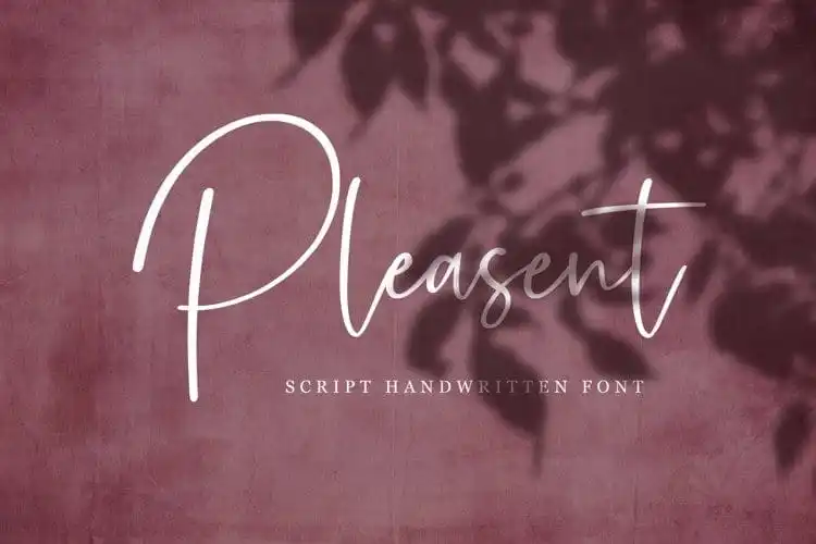 Pleasent Script Font