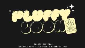 Pluffy Loon Font › Fontesk