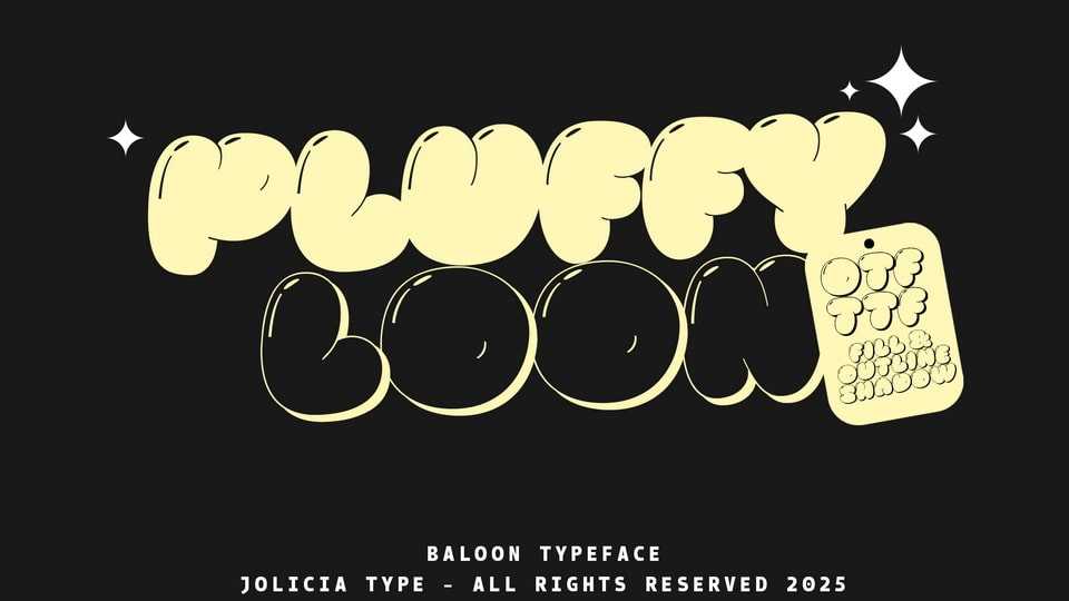 Pluffy Loon Font › Fontesk