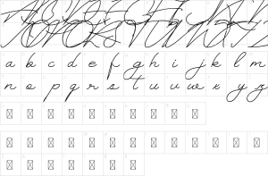 Mapa de caracteres da fonte Plularius Font