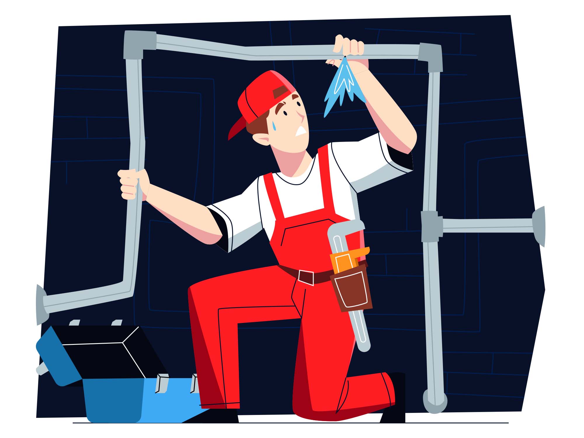 Plumber Vector Illustration (AI)