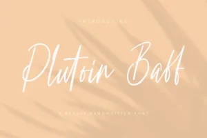 Plutoin Baff Font