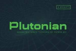 Plutonian Display Font
