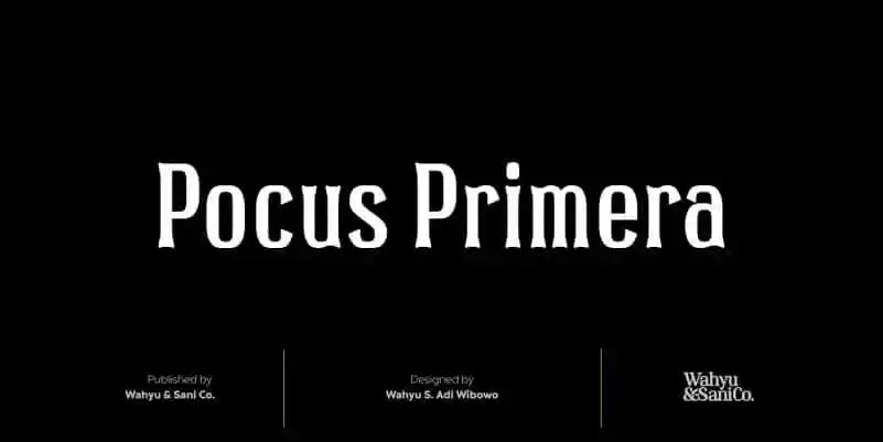 Pocus Primera Serif Font
