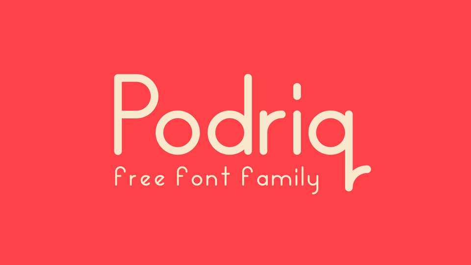 Podriq Typeface › Fontesk