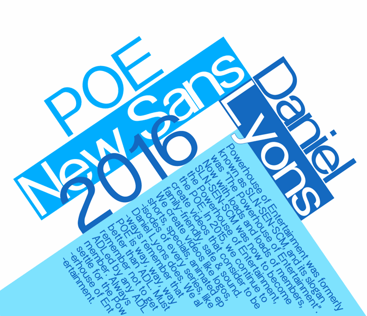 POE Sans New Font Family