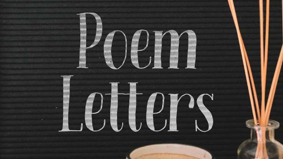 Poem Letters Font › Fontesk