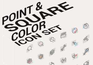 Point & Square Color Icons Pack