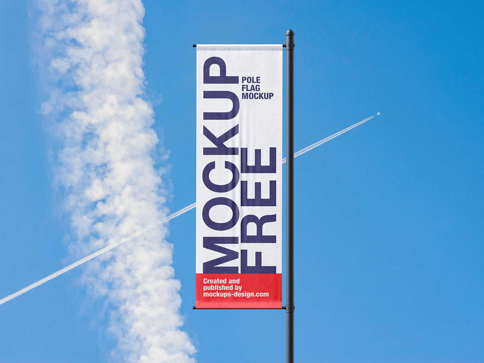 Pole banner mockup - Instant Download