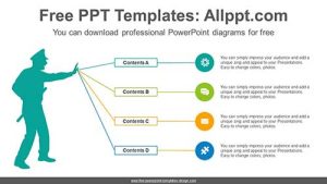 Police Man PowerPoint Diagram Template