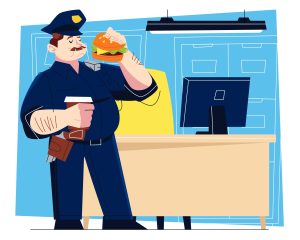 Police Officer Vector Illustration (AI)