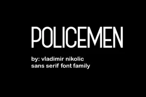 Policemen Font Family